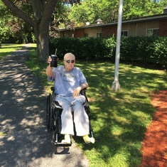 Jack on his 91st Birthday, July 7th, 2017. He was in good spirits right up to the end just two months later.