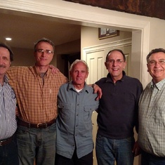 Jack with John, Bob, Rich, and Joe Sudon