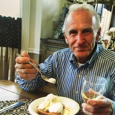 My favorite picture of Uncle Jack, eating, drinking, and enjoying life!