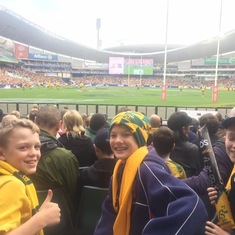 July 2017 Wallabies v Scotland . Jack , Hamish & Ethan. 