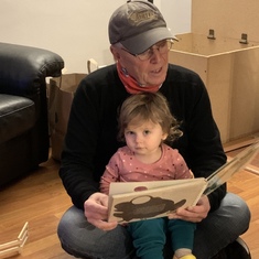Reading to Isabel - Dec 2020