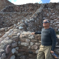 At Sinagua ruins near Sedona AZ
