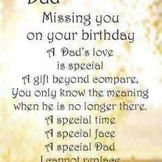 Dads 75th Birthday 2022 -I love you