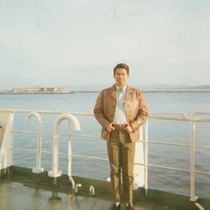 Merchant marine tour in his twenties