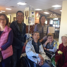 Friends visiting rehab hospital, 2016