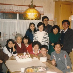 His mother's birthday 1988
