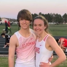 Keegan and Mallory our 10th grad track stars. 2021