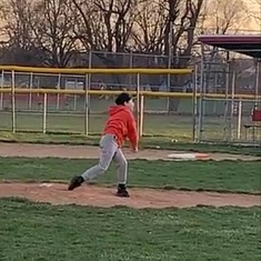 Raymond playing 2nd year of baseball  2021
