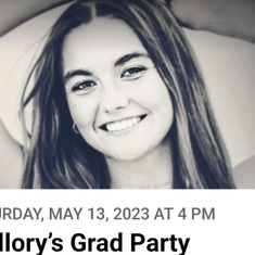 Mallory's party graduation invitation 