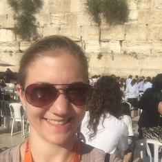Lauren at the Western Wall