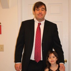 Ava and Daddy before the father-daughter dance.
