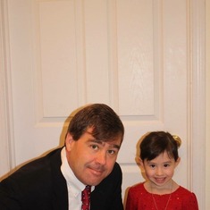 Giana and Daddy before the father-daughter dance.