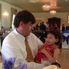 More wedding fun with Giana and daddy.