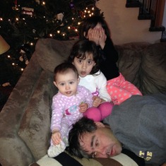 I think the girls tired daddy out!