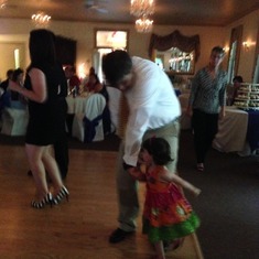 Giana had so much fun dancing with her daddy.
