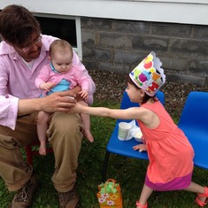 Celebrating Giana's birthday and last day at TLC preschool.