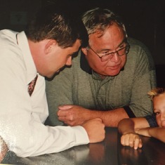 Serious talk - Uncle Jake, Papa, and Michael.