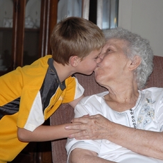 Grandma and Blake's Kiss 2009