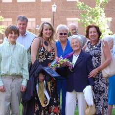 Celebrating granddaughter Lindsay's graduation from VCU