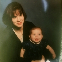 Jade and myself (her mom, Stephanie) when she was about 5 months old.