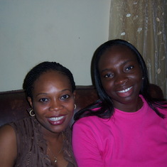 Jade and Yewande (nee Pinheiro), after the birth of Gboy, April 2009