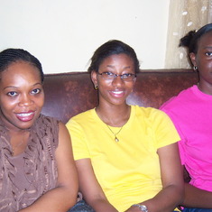 Jade, Yemisi (nee Pecku), Yewande (nee Pinheiro), after the birth of Gboy, April 2009