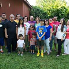 Family picture! All kids and grandkids + Chuck & Wendy.