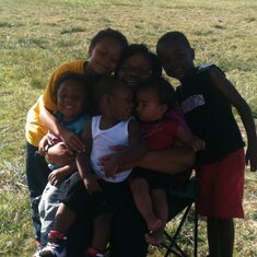 With his Grandma and Cousins on Memorial Day May 2011