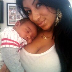 Mommy and Son when Jair was a month old