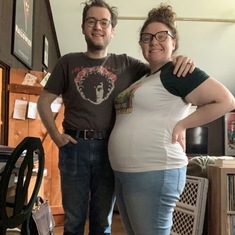Your princess Ashley and her husband Kyle getting ready to have her first baby