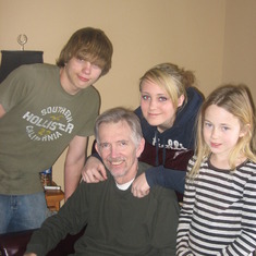 Papa Jim with Candace Justin and Taylor