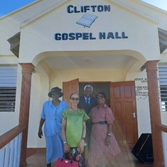This is the Godpel Hall Church in Clifton Union Island where James Mckie preached God's word. 