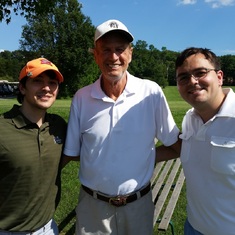 Golf with Godsons Spencer and Trevor