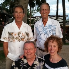 Mama's Fish House in Maui with dear friends Deborah and Alan