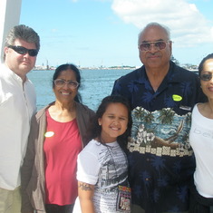 Pearl Harbor - Chip, Mom, Danielle, Dad, Charissa