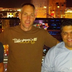 From around 2012, NACCT meeting in Las Vegas (flanked by Landon Rentmeester and Cy Rangan)