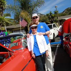 Mary and Jim -Rotary parade entry  2013