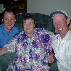 Jim and Corey with Jim's mother Vernice