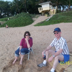 Dad and his sister Sandra in Hawaii