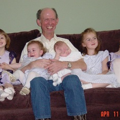 Dad with granddaughters
