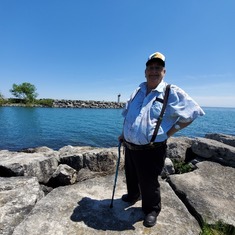 We did enjoy the shores of Lake Ontario.
In early times, he loved fishing, at Lake Erie.