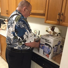 Always trying to assist his mom with hearing aids to new appliances. Talking to her on most days.