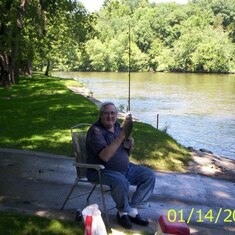 Grandpa fishing