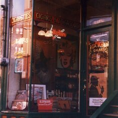 Jimmy's "Nickel Cigar" store - formerly the Manolides' Gallery in Pioneer Square Seattle