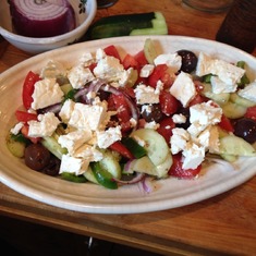 One of Jimmy's delicious Greek salads