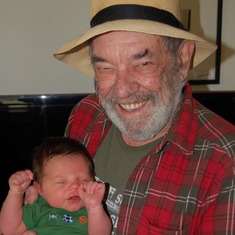 Jimmy with his grandson James Alexander Griswald