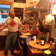 Jimmy in his kitchen