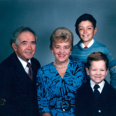 Jim and Terry Cutter with grandchildren Steven and Jim Thompson