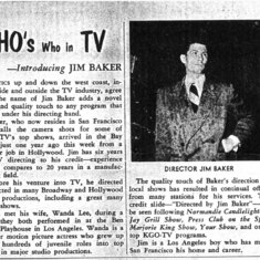 Jim's TV Director Article