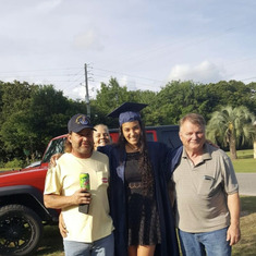 Jim, Jimmy, Shannon and one of his granddaughters Isabella at her high school graduation